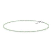 Colier cu perle naturale si agat verde cu argint DiAmanti 232-41-G